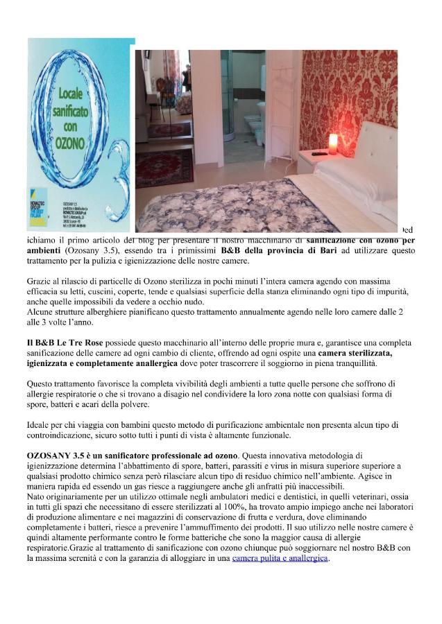 Le Tre Rose Bed & Breakfast Casamassima Luaran gambar
